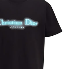 Kaos Pendek DIOR dengan Motif Gambar/Cetak, Cocok untuk Pria dan Wanita -D-09