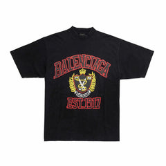 Kaos Pendek Balenciaga dengan Motif Gambar/Cetak, Cocok untuk Pria dan Wanita -BL-14