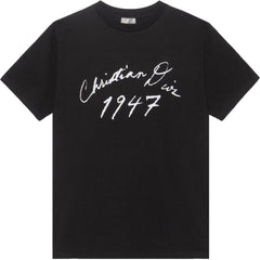 Kaos Pendek DIOR dengan Motif Gambar/Cetak, Cocok untuk Pria dan Wanita -D-04