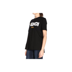 Kaos Pendek FENDI dengan Motif Gambar/Cetak, Cocok untuk Pria dan WanitaF-10