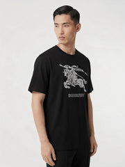 Burberry Kaos Logo Seri Huruf, Unisex, COD '"B-10