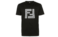 Kaos Pendek FENDI dengan Motif Gambar/Cetak, Cocok untuk Pria dan WanitaF-29