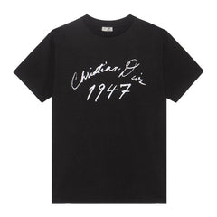 Kaos Pendek DIOR dengan Motif Gambar/Cetak, Cocok untuk Pria dan Wanita -D-04