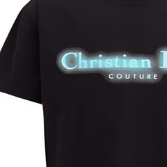 Kaos Pendek DIOR dengan Motif Gambar/Cetak, Cocok untuk Pria dan Wanita -D-09