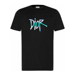 Kaos Pendek DIOR dengan Motif Gambar/Cetak, Cocok untuk Pria dan Wanita -D-23