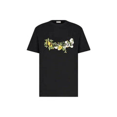 Kaos Pendek DIOR dengan Motif Gambar/Cetak, Cocok untuk Pria dan Wanita -D-11