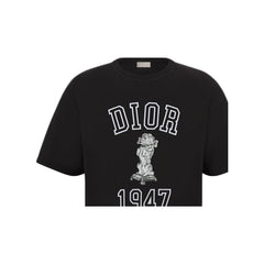 Kaos Pendek DIOR dengan Motif Gambar/Cetak, Cocok untuk Pria dan Wanita -D-03