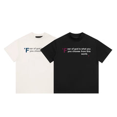 ESSENTIALS FEAR OF GOD Kaos lengan pendek original merek streetwear fashion dengan model super oversized (sangat longgar).FG-9707
