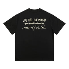 ESSENTIALS FEAR OF GOD Kaos lengan pendek original merek streetwear fashion dengan model super oversized (sangat longgar).FG-9706