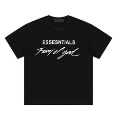 ESSENTIALS FEAR OF GOD Kaos lengan pendek original merek streetwear fashion dengan model super oversized (sangat longgar).FG-9703