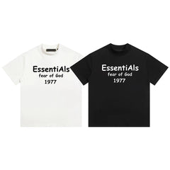 ESSENTIALS FEAR OF GOD Kaos lengan pendek original merek streetwear fashion dengan model super oversized (sangat longgar).FG-9712