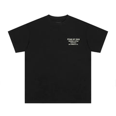 ESSENTIALS FEAR OF GOD Kaos lengan pendek original merek streetwear fashion dengan model super oversized (sangat longgar).FG-9701