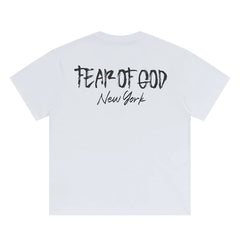 ESSENTIALS FEAR OF GOD Kaos lengan pendek original merek streetwear fashion dengan model super oversized (sangat longgar).FG-9704
