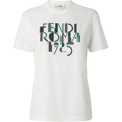 Kaos Pendek FENDI dengan Motif Gambar/Cetak, Cocok untuk Pria dan WanitaF-27