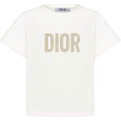 Kaos Pendek DIOR dengan Motif Gambar/Cetak, Cocok untuk Pria dan Wanita -D-10