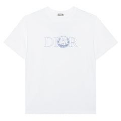 Kaos Pendek DIOR dengan Motif Gambar/Cetak, Cocok untuk Pria dan Wanita -D-05