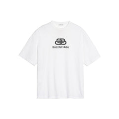 Kaos Pendek Balenciaga dengan Motif Gambar/Cetak, Cocok untuk Pria dan Wanita -BL-24