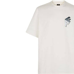 Kaos Pendek FENDI dengan Motif Gambar/Cetak, Cocok untuk Pria dan WanitaF-15