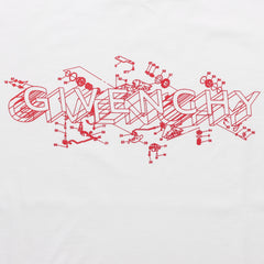Kaos Givenchy Bermotif, Unisex -J-09