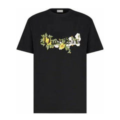 Kaos Pendek DIOR dengan Motif Gambar/Cetak, Cocok untuk Pria dan Wanita -D-11