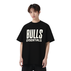 ESSENTIALS FEAR OF GOD Kaos lengan pendek original merek streetwear fashion dengan model super oversized (sangat longgar).FG-9715