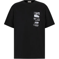 Kaos Pendek DIOR dengan Motif Gambar/Cetak, Cocok untuk Pria dan Wanita  -D-19