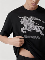 Burberry Kaos Logo Seri Huruf, Unisex, COD '"B-10