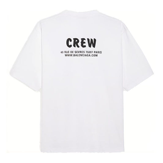 Kaos Pendek Balenciaga dengan Motif Gambar/Cetak, Cocok untuk Pria dan Wanita -BL-40
