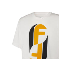 Kaos Pendek FENDI dengan Motif Gambar/Cetak, Cocok untuk Pria dan WanitaF-37
