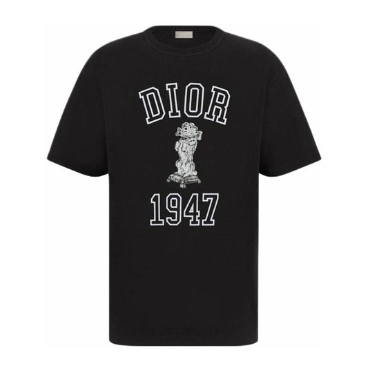 Kaos Pendek DIOR dengan Motif Gambar/Cetak, Cocok untuk Pria dan Wanita  -D-03