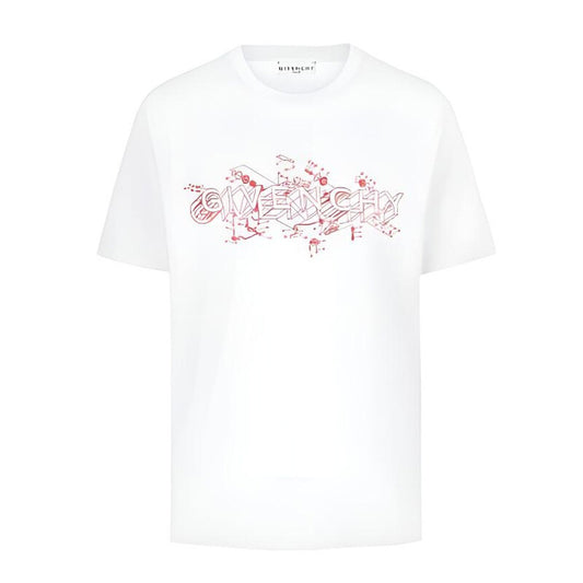 Kaos Givenchy Bermotif, Unisex -J-09
