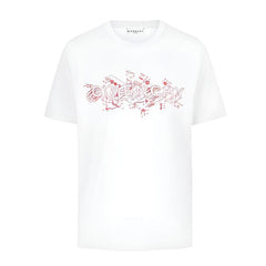 Kaos Givenchy Bermotif, Unisex -J-09