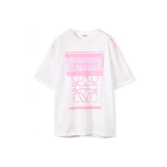 Kaos Pendek LOEWE dengan Motif Gambar/Cetak, Cocok untuk Pria dan Wanita -LE-06