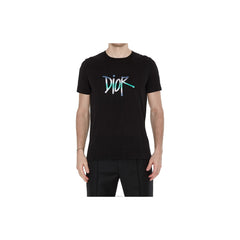 Kaos Pendek DIOR dengan Motif Gambar/Cetak, Cocok untuk Pria dan Wanita  -D-23