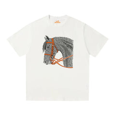 HERMES Kaos Logo Seri Huruf, Unisex '"COD '"  HE - 1