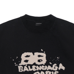 Kaos Pendek Balenciaga dengan Motif Gambar/Cetak, Cocok untuk Pria dan Wanita -BL-01