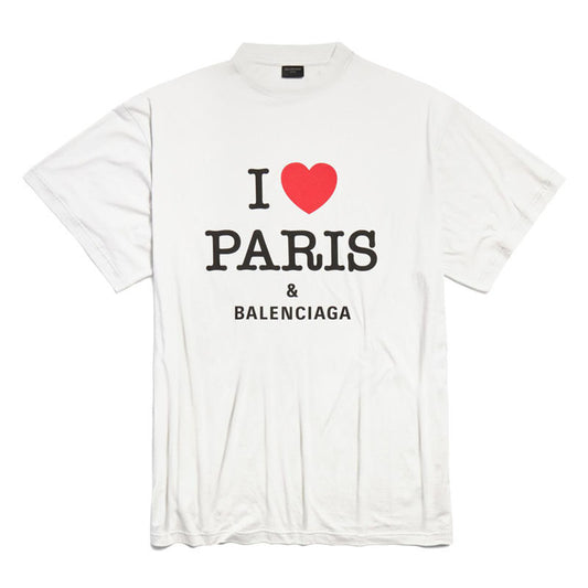 Kaos Pendek Balenciaga dengan Motif Gambar/Cetak, Cocok untuk Pria dan Wanita -BL-04