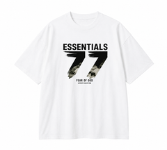 ESSENTIALS FEAR OF GOD Kaos lengan pendek original merek streetwear fashion dengan model super oversized (sangat longgar).FG-A01