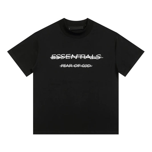 ESSENTIALS FEAR OF GOD Kaos lengan pendek original merek streetwear fashion dengan model super oversized (sangat longgar).FG-9705