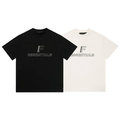 ESSENTIALS FEAR OF GOD Kaos lengan pendek original merek streetwear fashion dengan model super oversized (sangat longgar).FG-9713