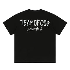 ESSENTIALS FEAR OF GOD Kaos lengan pendek original merek streetwear fashion dengan model super oversized (sangat longgar).FG-9704