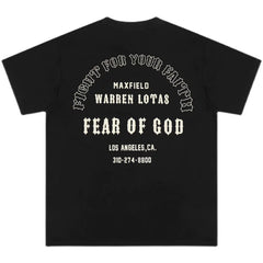 ESSENTIALS FEAR OF GOD Kaos lengan pendek original merek streetwear fashion dengan model super oversized (sangat longgar).FG-9701