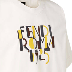 Kaos Pendek FENDI dengan Motif Gambar/Cetak, Cocok untuk Pria dan WanitaF-07