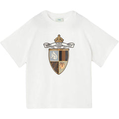 Kaos Pendek FENDI dengan Motif Gambar/Cetak, Cocok untuk Pria dan WanitaF-45