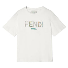 Kaos Pendek FENDI dengan Motif Gambar/Cetak, Cocok untuk Pria dan WanitaF-30