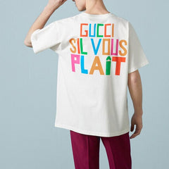 GUCCI Kaos Oversize Original - Kualitas Terbaik, Unisex, COD   G-105