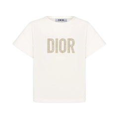 Kaos Pendek DIOR dengan Motif Gambar/Cetak, Cocok untuk Pria dan Wanita  -D-10