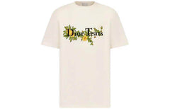 Kaos Pendek DIOR dengan Motif Gambar/Cetak, Cocok untuk Pria dan Wanita  -D-14