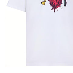 Kaos Pendek DIOR dengan Motif Gambar/Cetak, Cocok untuk Pria dan Wanita  -D-22