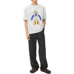 Kaos Pendek LOEWE dengan Motif Gambar/Cetak, Cocok untuk Pria dan Wanita -LE-15